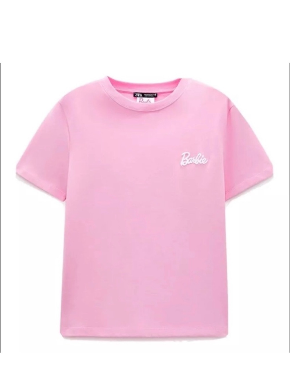 NWT Zara Barbie collection pink t-shirt
